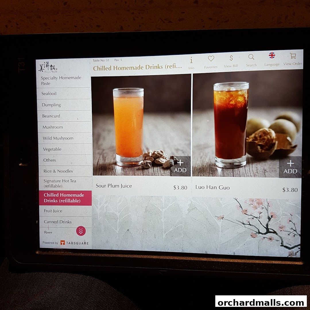 Menu page for Beauty in The Pot 美滋锅 at The Centrepoint