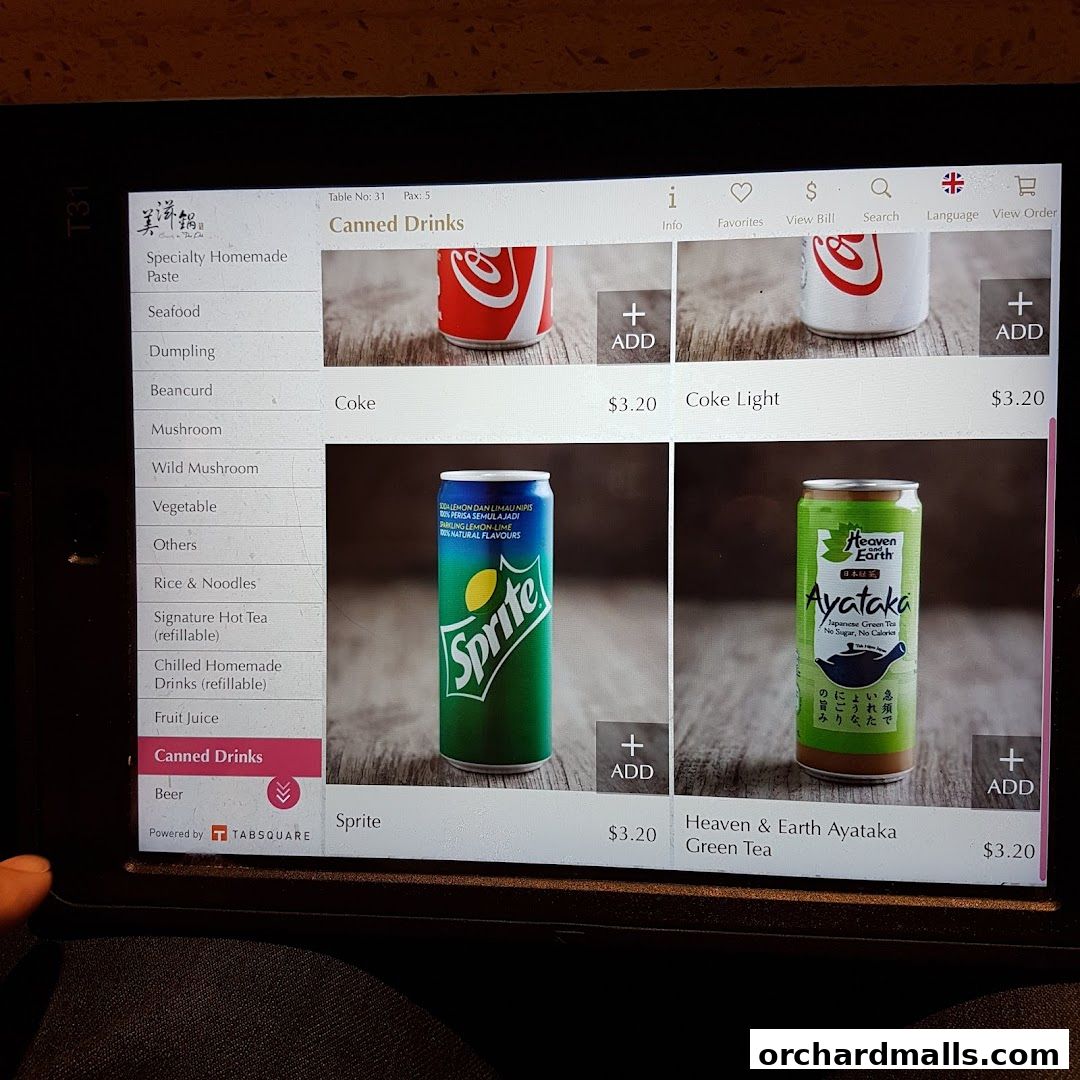 Menu page for Beauty in The Pot 美滋锅 at The Centrepoint