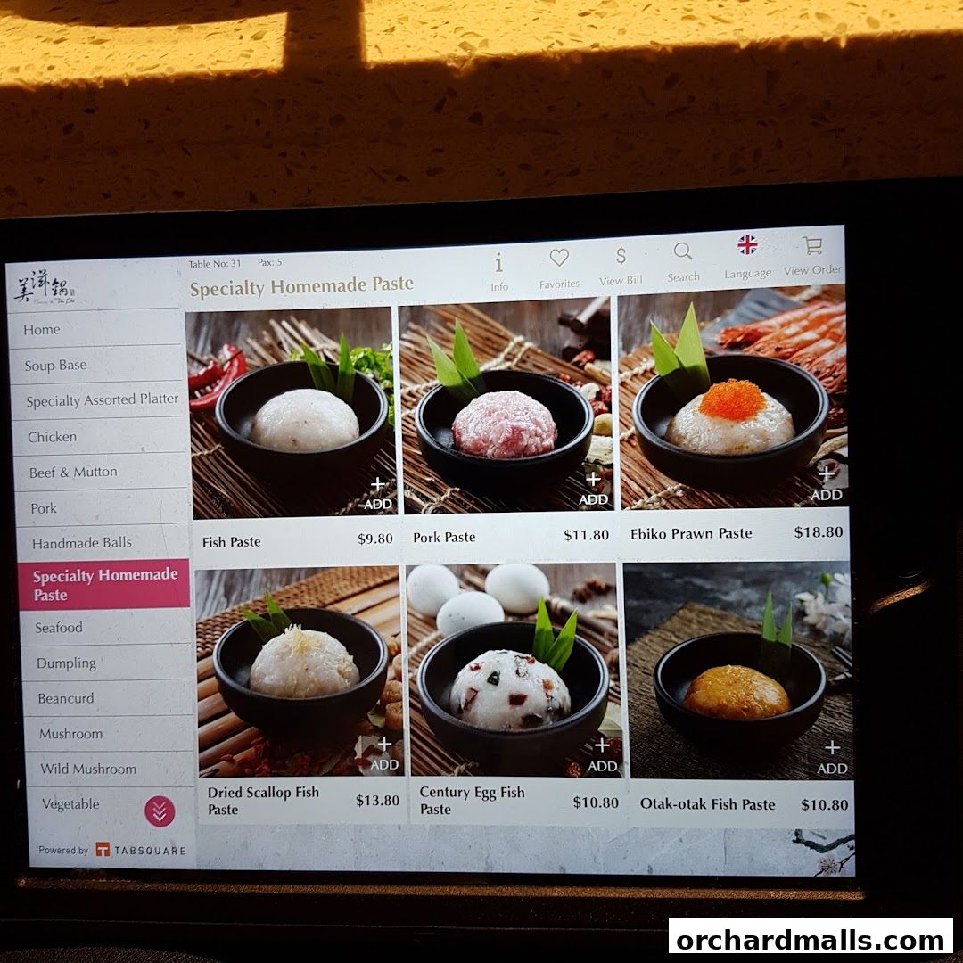 Menu page for Beauty in The Pot 美滋锅 at The Centrepoint