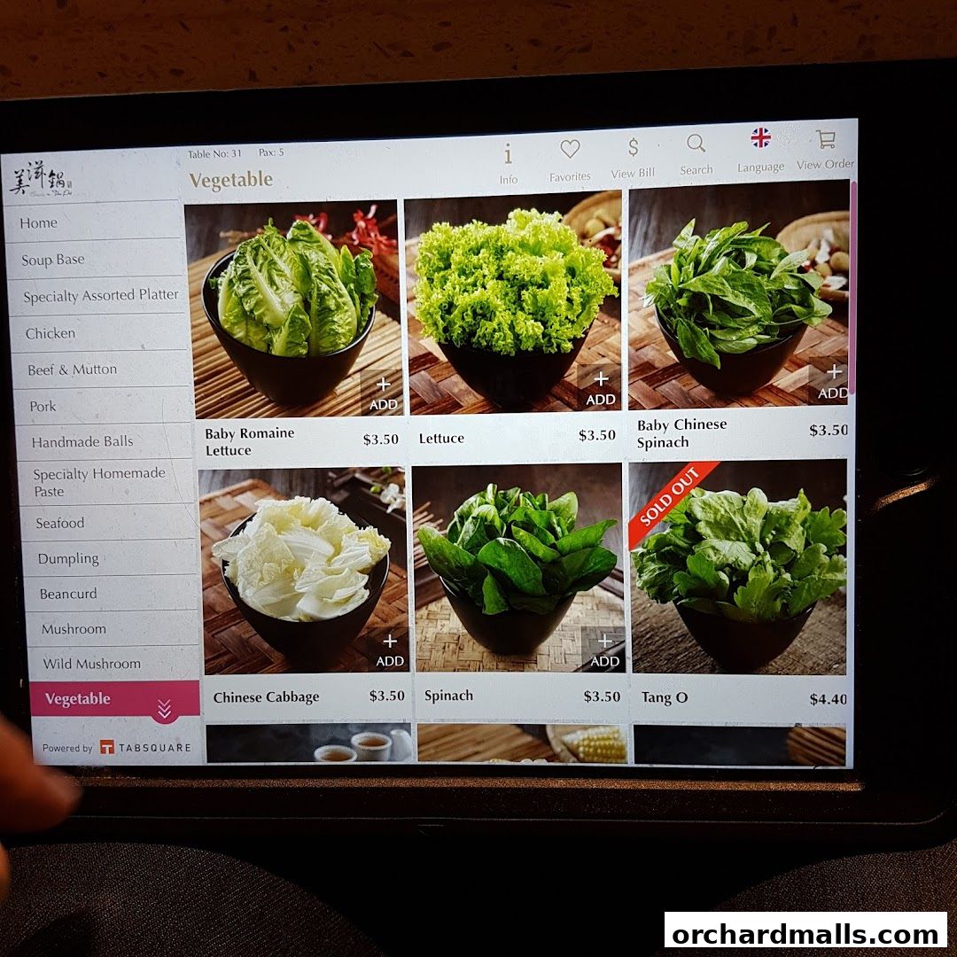Menu page for Beauty in The Pot 美滋锅 at The Centrepoint