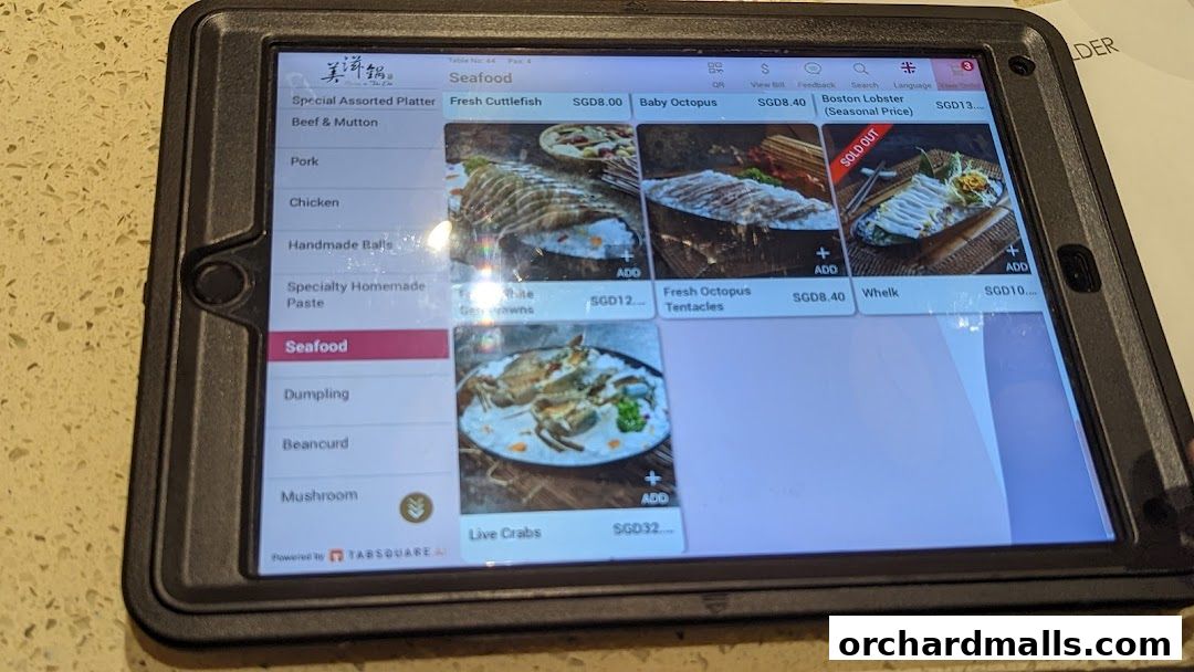 Menu page for Beauty in The Pot 美滋锅 at The Centrepoint
