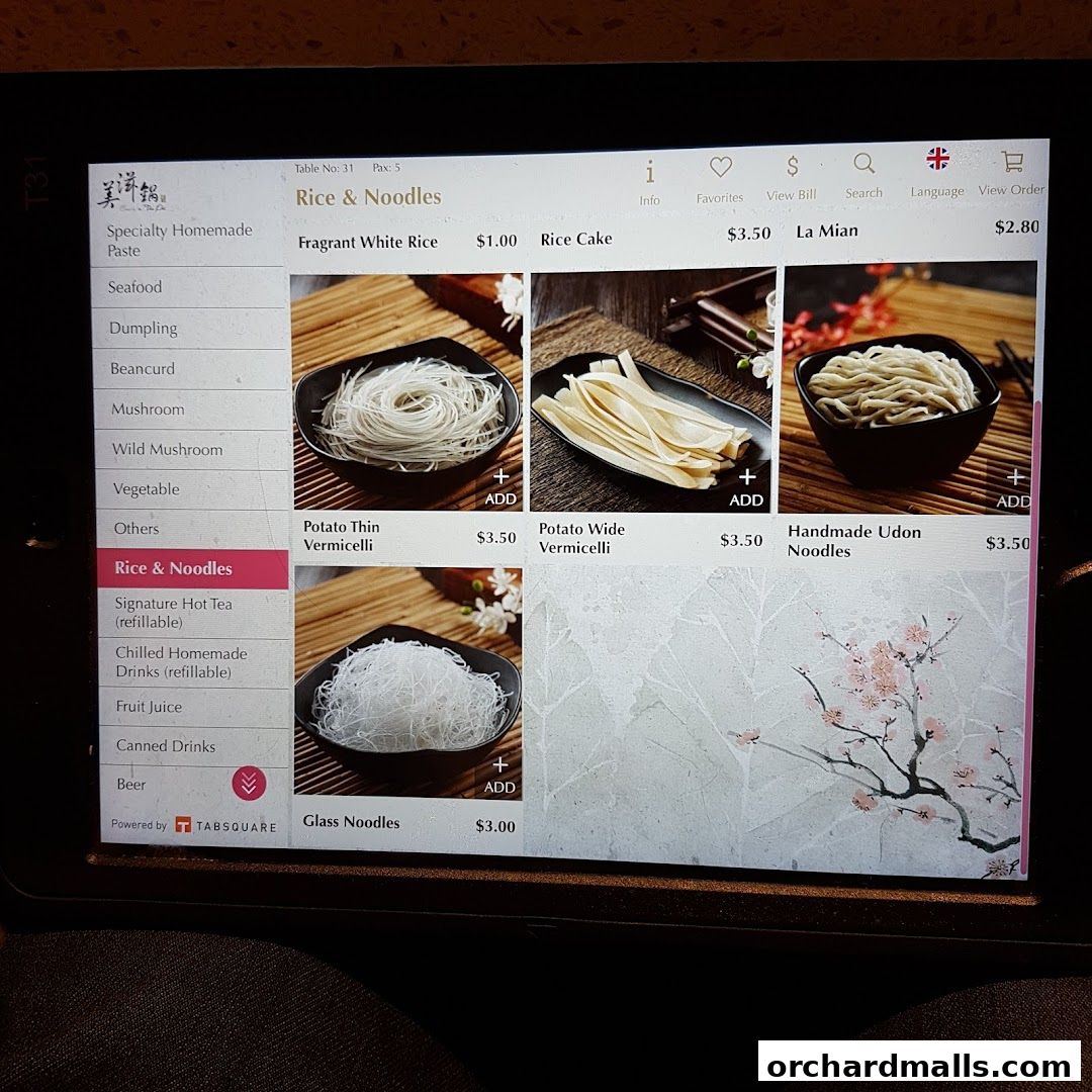 Menu page for Beauty in The Pot 美滋锅 at The Centrepoint