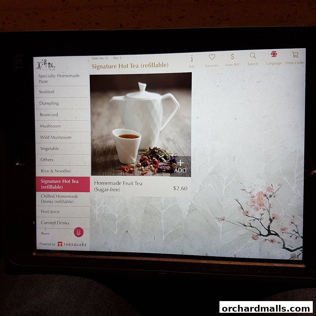 Menu page for Beauty in The Pot 美滋锅 at The Centrepoint