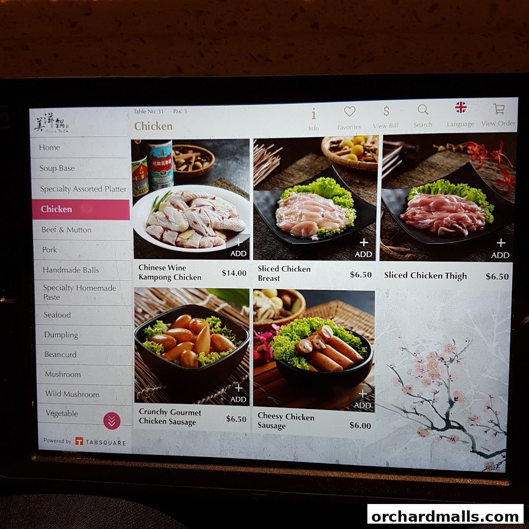 Menu page for Beauty in The Pot 美滋锅 at The Centrepoint