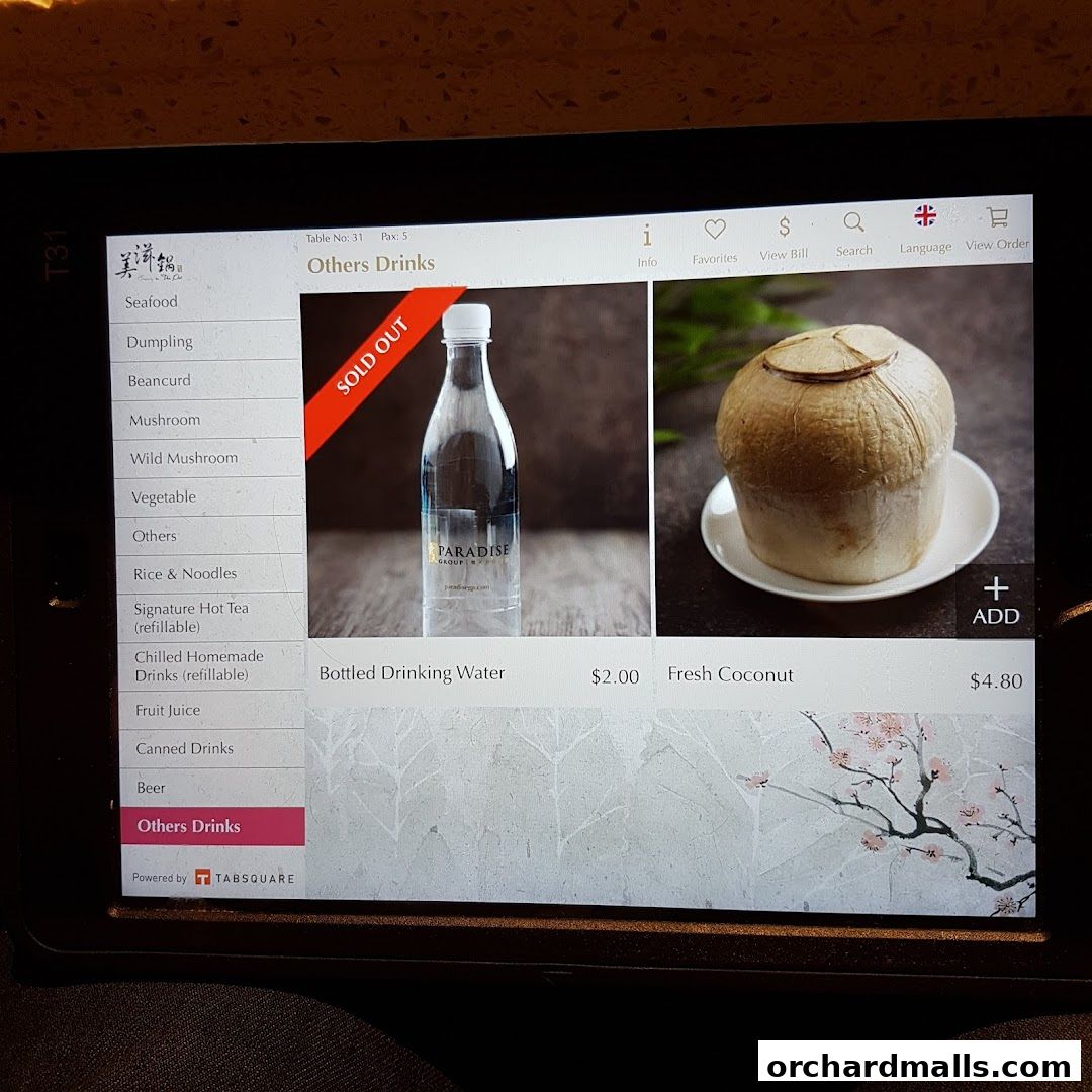 Menu page for Beauty in The Pot 美滋锅 at The Centrepoint