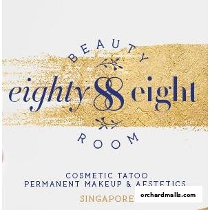 Logo and services offered by Beauty Room 88, specializing in cosmetic tattoo and permanent makeup.