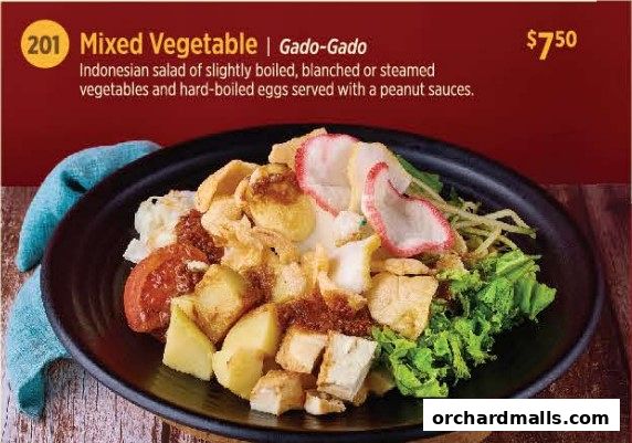 Menu page for Bebek Goreng Pak Ndut Lucky Plaza