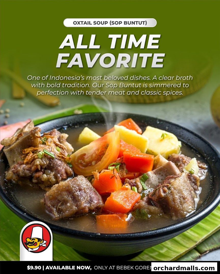 Menu page for Bebek Goreng Pak Ndut Lucky Plaza