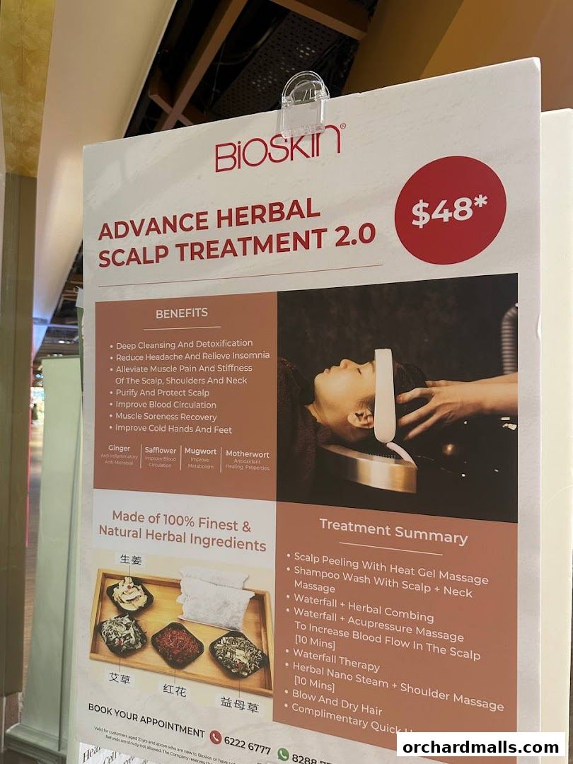 Bioskin - Face Body Scalp  Facial, Hair  Body Treatment Singapore - The Centrepoint, Orchard Road