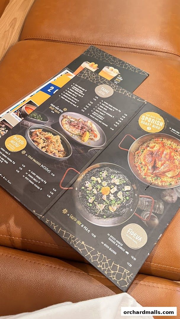 Menu page for Bird Avenue - The Centrepoint