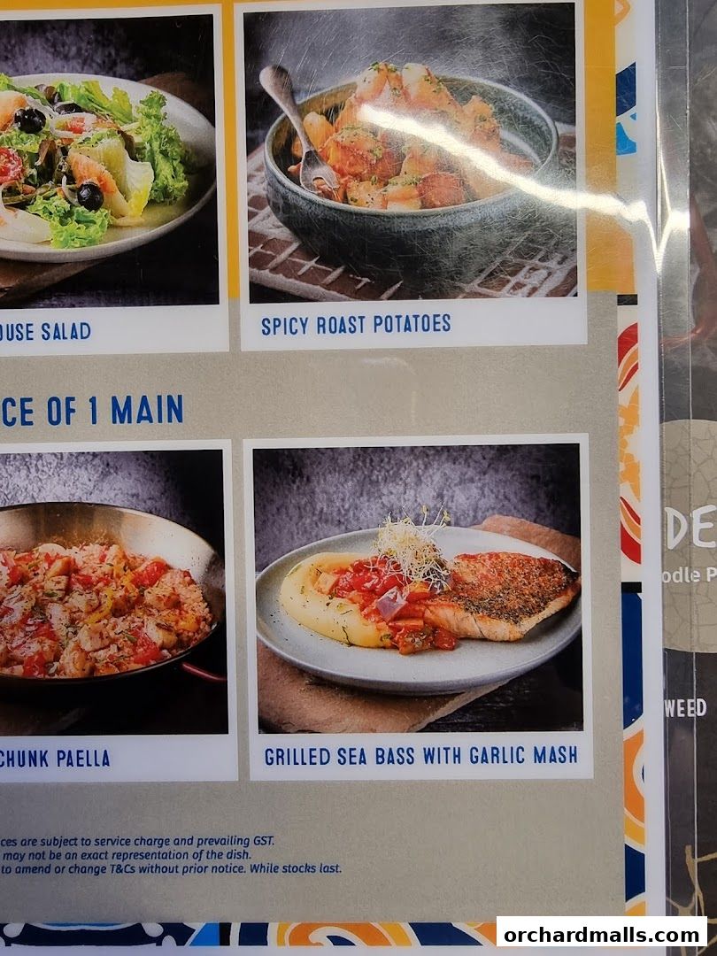 Menu page for Bird Avenue - The Centrepoint