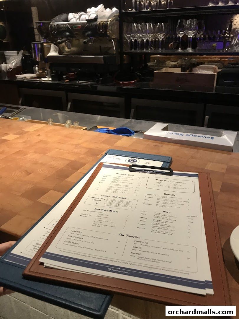 Blue Label Pizza  Wine