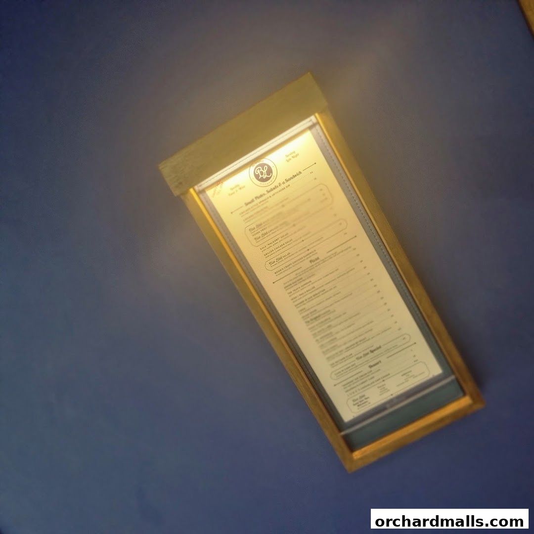 Menu page for Blue Label Pizza  Wine