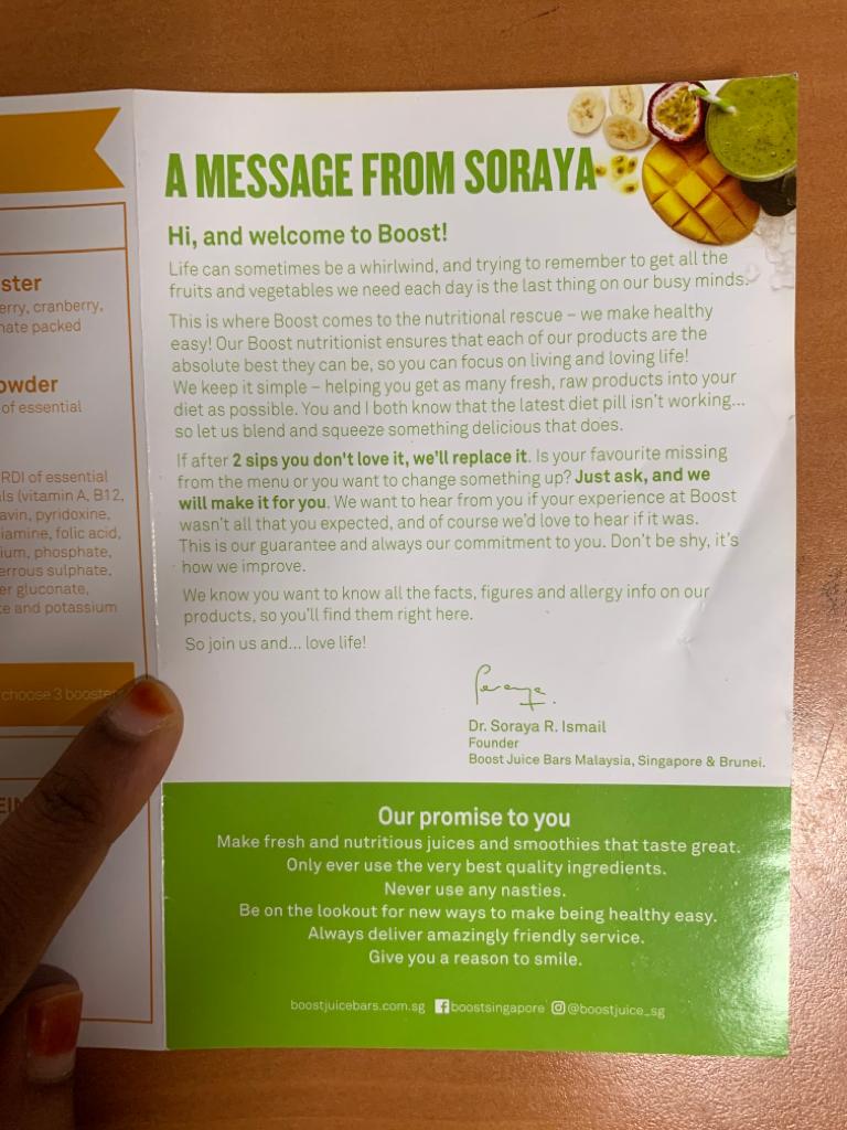Boost Juice  ION Orchard