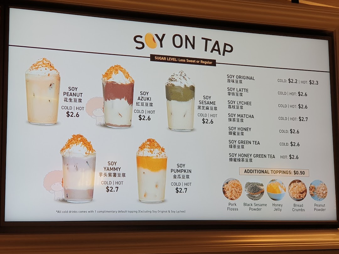 Menu page for BreadTalk