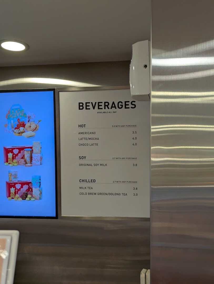Menu page for BreadTalk