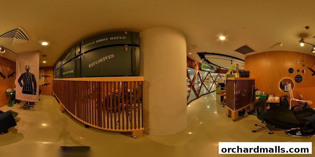 Interior view of a beauty salon with treatment chairs and product displays.