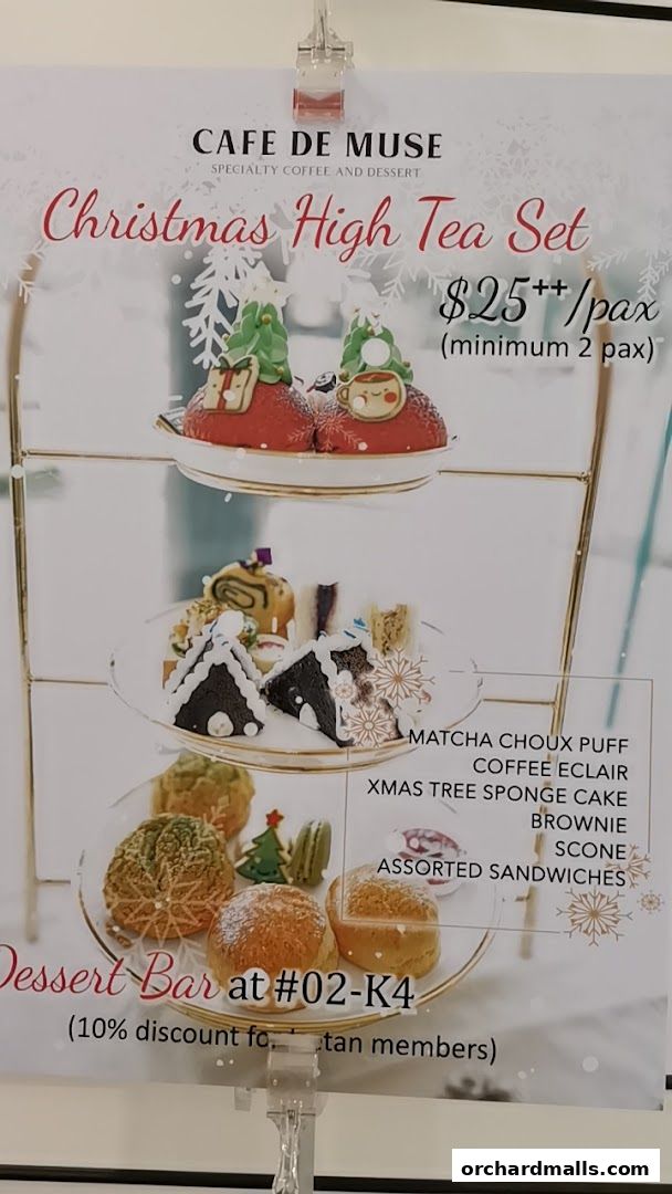 Menu page for Cafe de Muse - The Restaurant