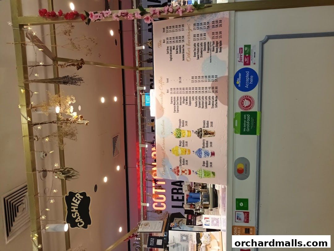 Menu page for Café de Paris