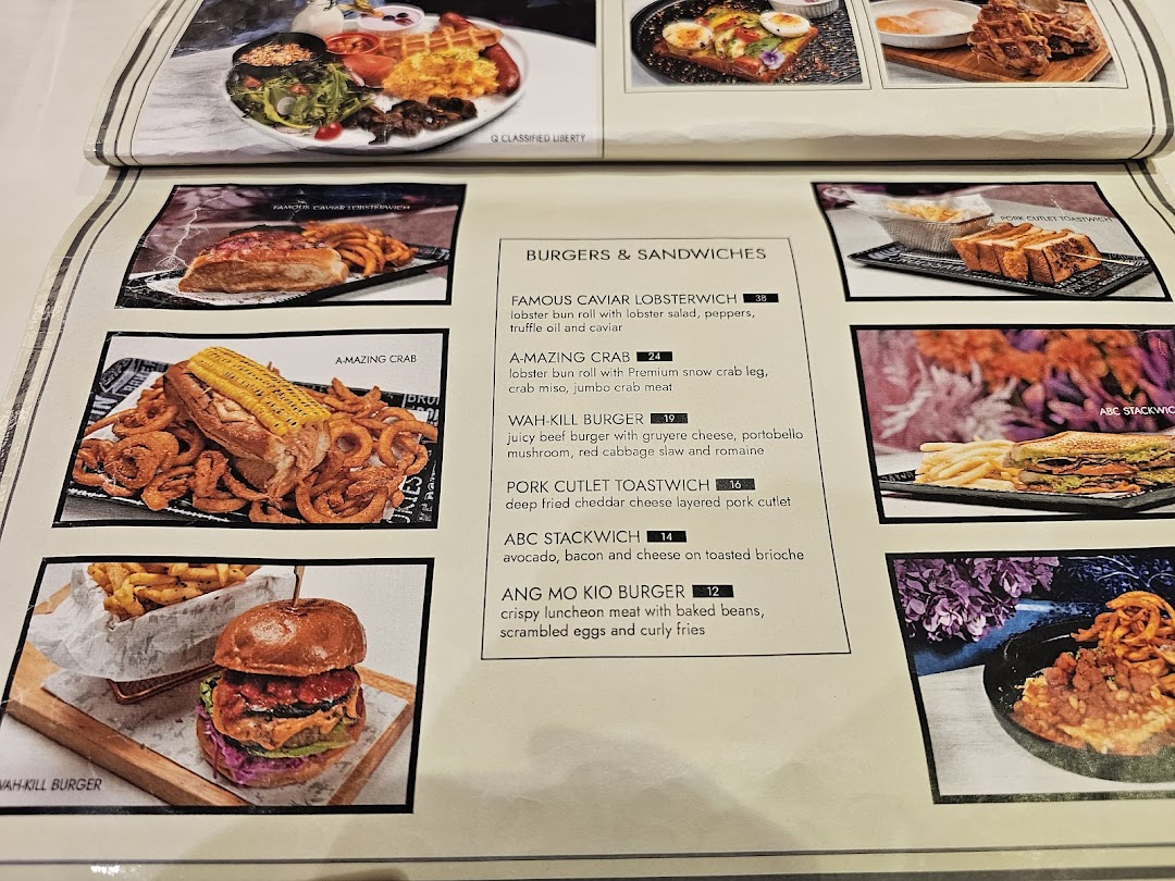 Menu page for café Q classified