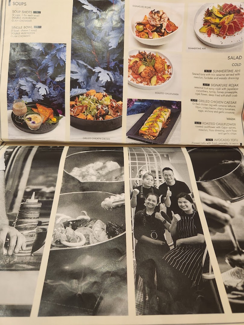 Menu page for café Q classified