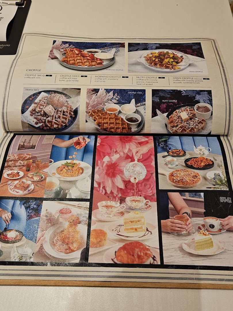 Menu page for café Q classified