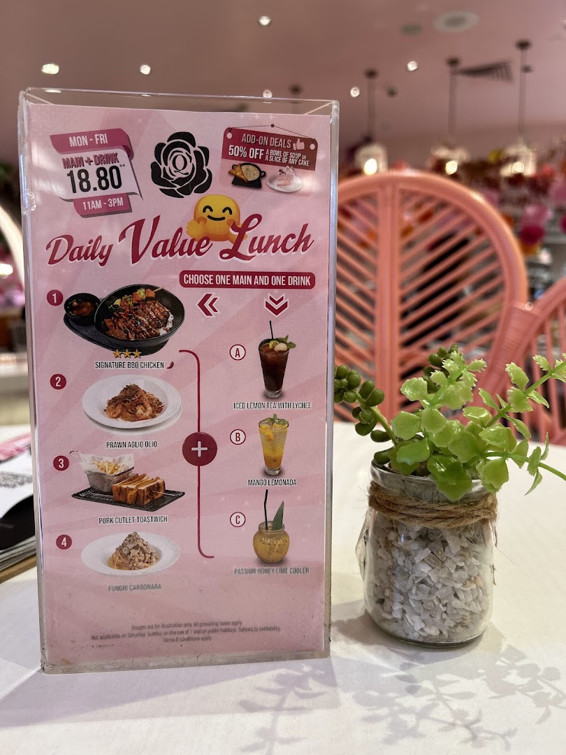 Menu page for café Q classified