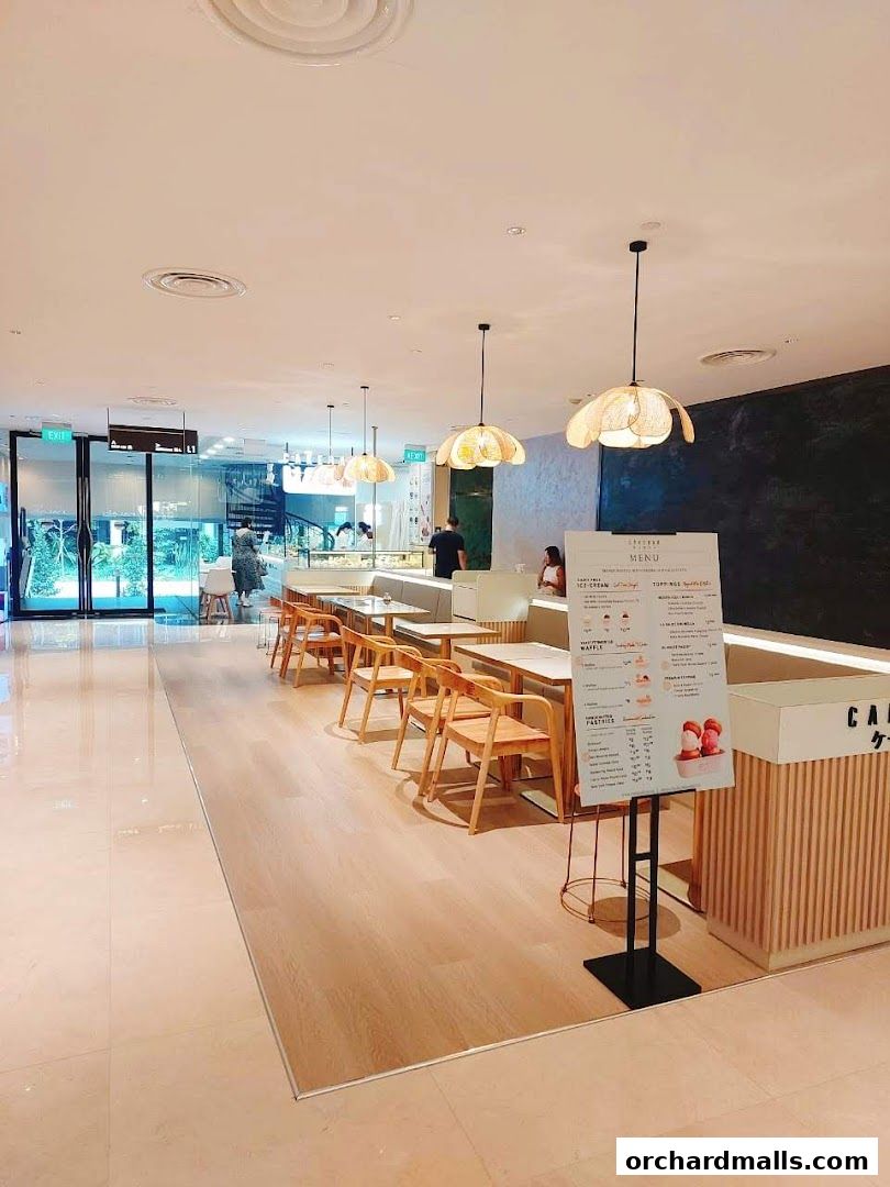 Menu page for Cakebar