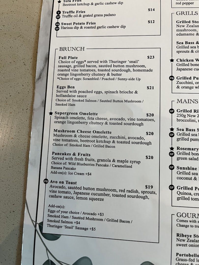 Menu page for Cedele All Day Dining - Wheelock Place