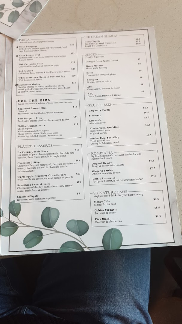 Menu page for Cedele All Day Dining - Wheelock Place
