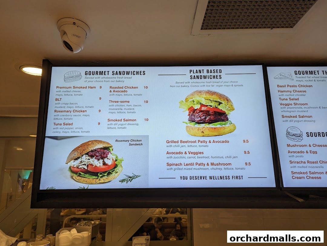 Menu page for Cedele - Paragon