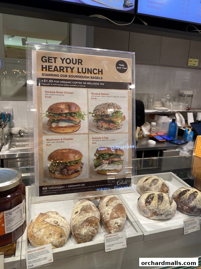 Menu page for Cedele - Paragon