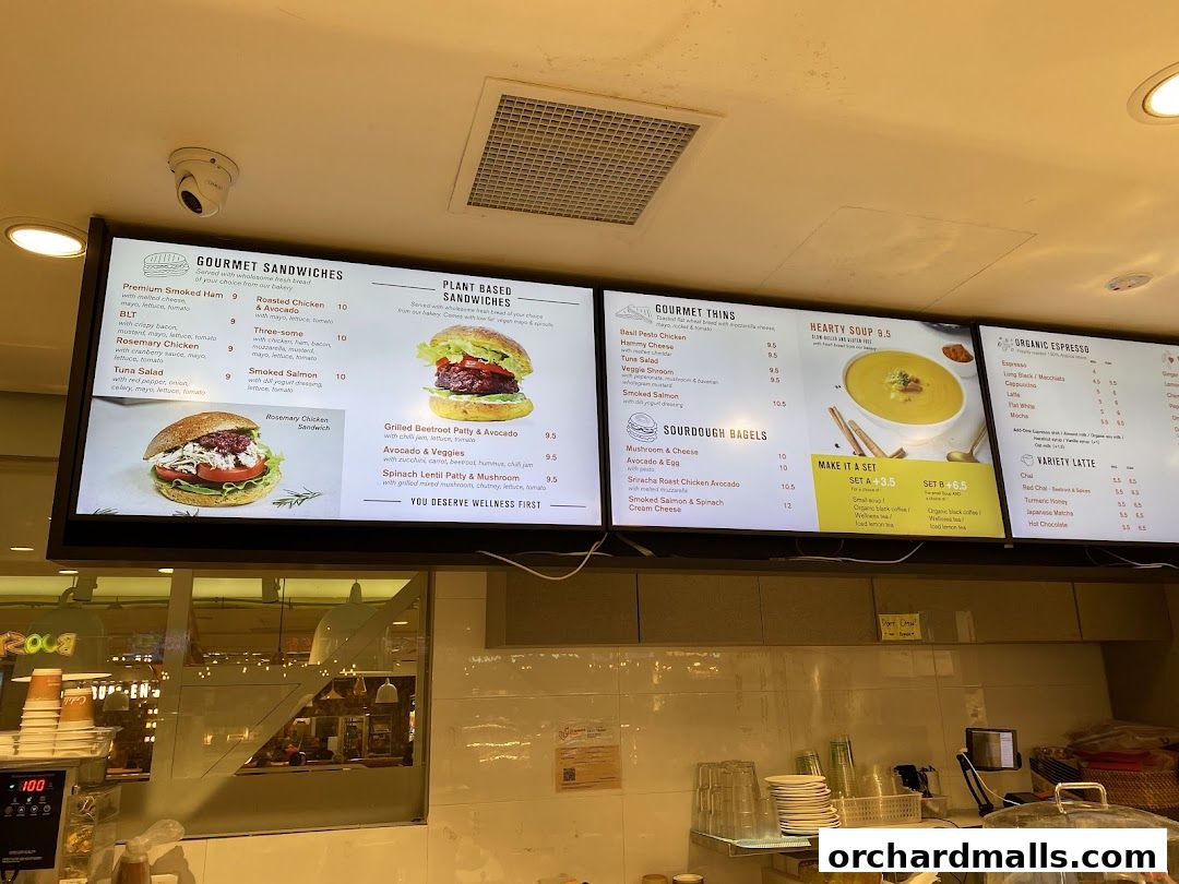 Menu page for Cedele - Paragon