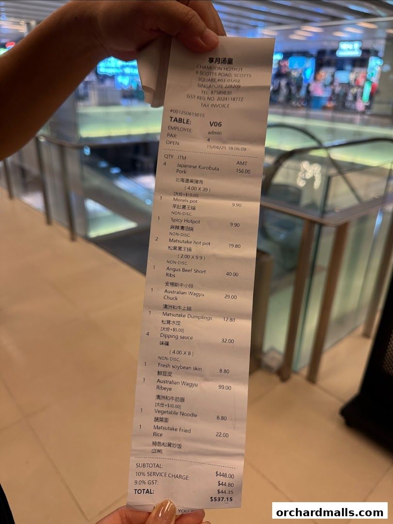 Menu page for Chamoon Hot Pot 享月汤皇