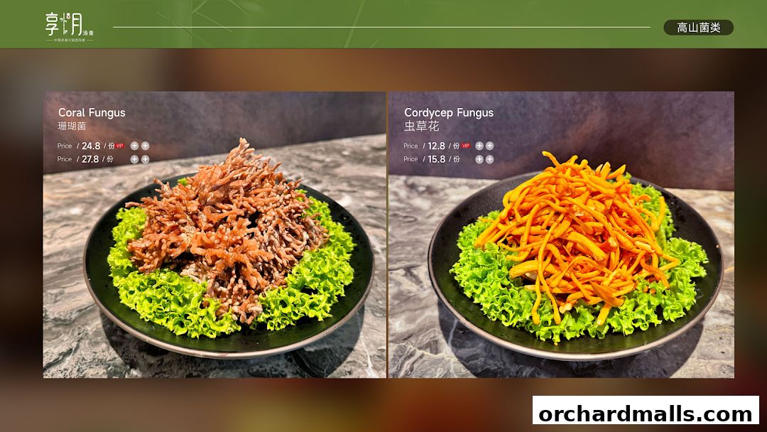 Menu page for Chamoon Hot Pot 享月汤皇