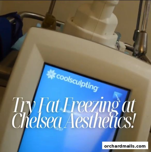 Close-up of a CoolSculpting machine screen at Chelsea Aesthetics.
