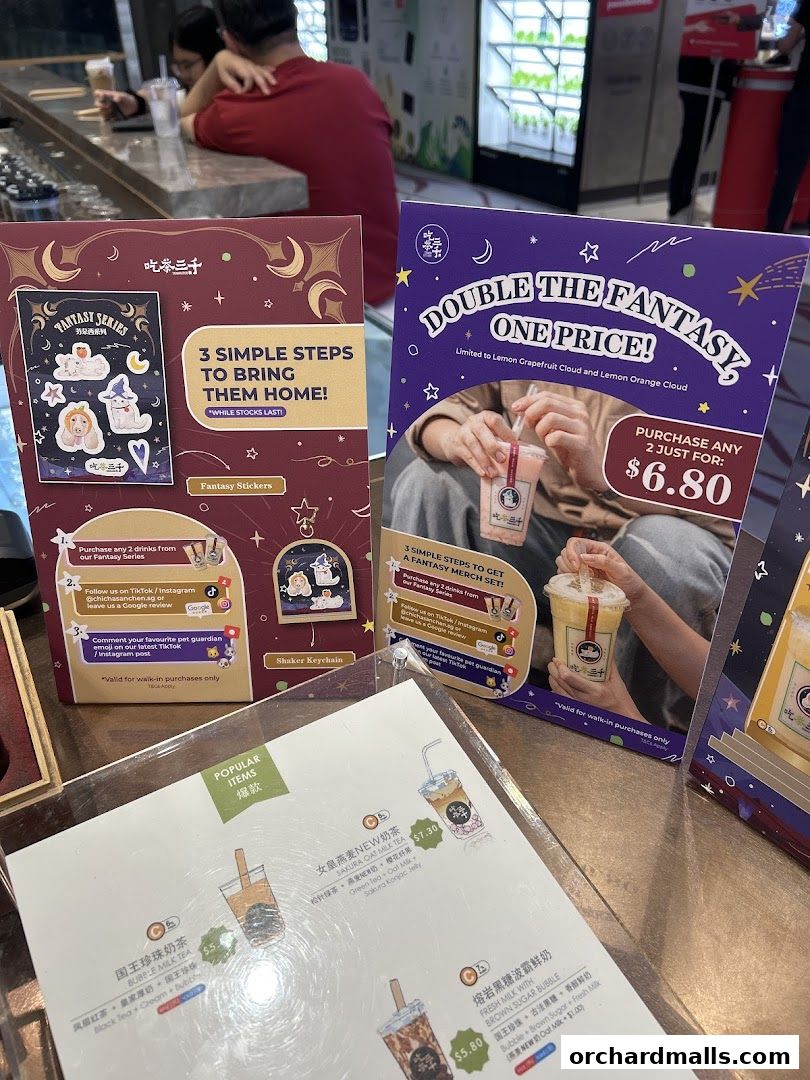 Menu page for CHICHA San Chen  313Somerset