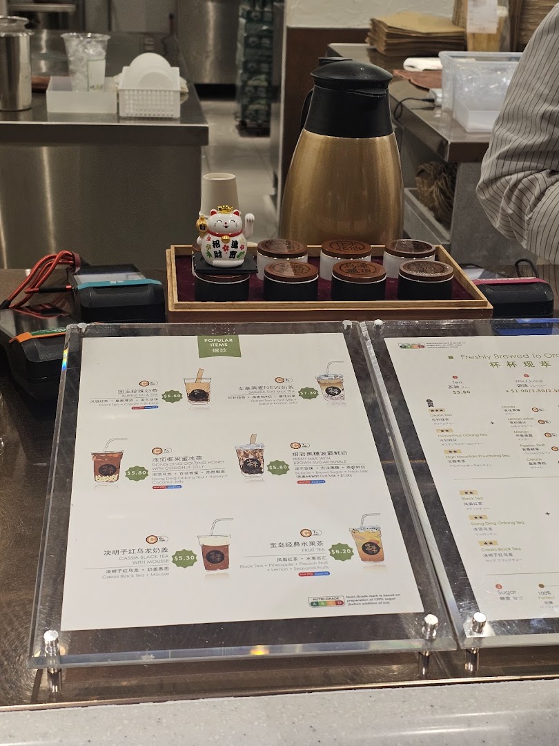 Menu page for CHICHA San Chen  Ngee Ann City