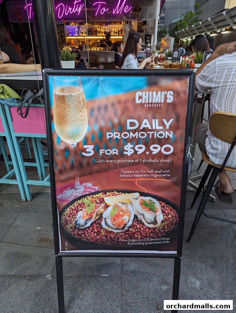 Menu page for Chimis Somerset