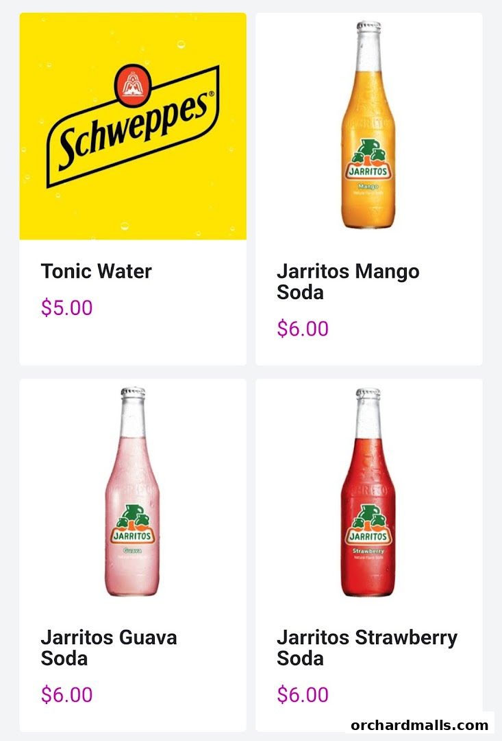 Menu page for Chimis Somerset