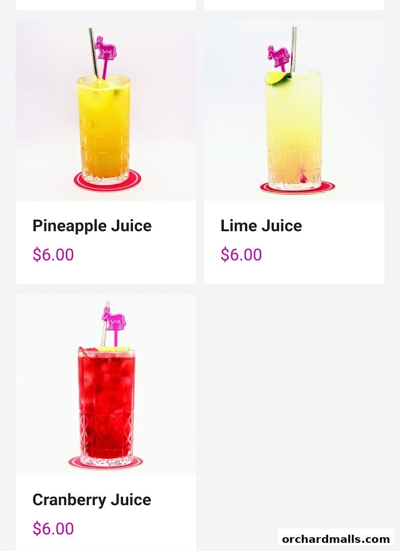 Menu page for Chimis Somerset