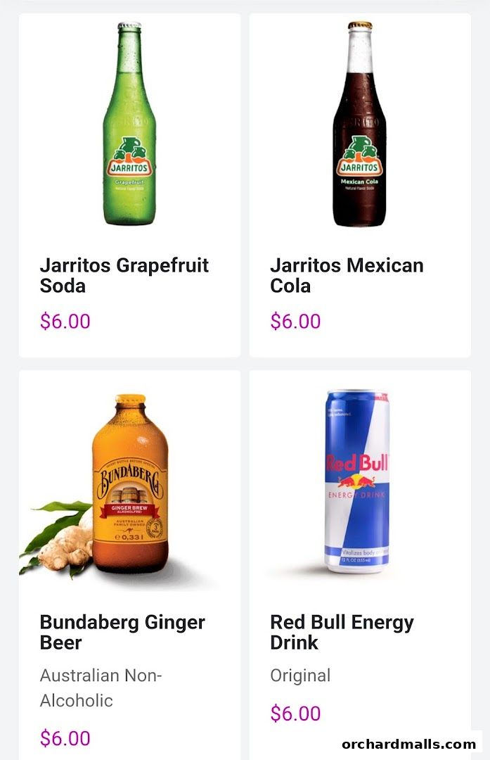 Menu page for Chimis Somerset