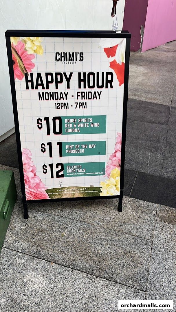 Menu page for Chimis Somerset