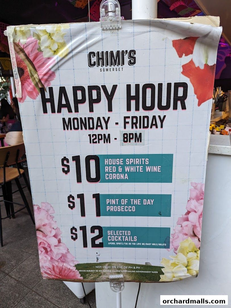 Menu page for Chimis Somerset
