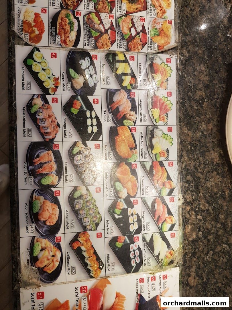 Menu page for Chirashi-Tei