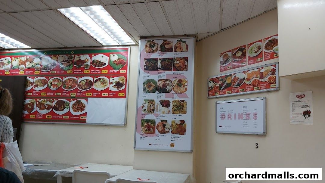 Menu page for Cipta Rasa Caferia Singapore