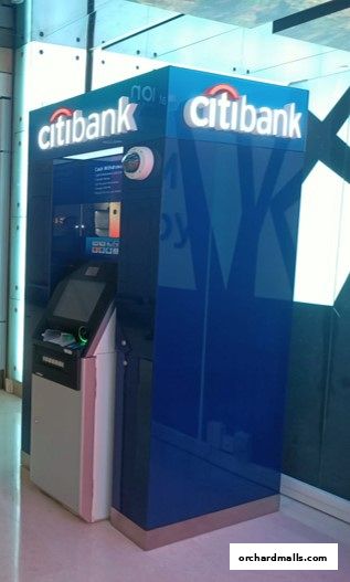 A Citibank ATM machine with prominent branding and a security camera.