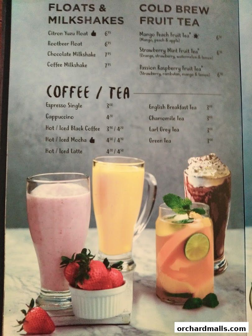 Menu page for Coast  Roast by Fish  Co. Paragon