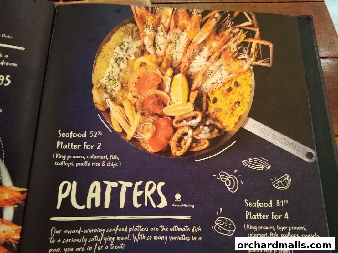 Menu page for Coast  Roast by Fish  Co. Paragon