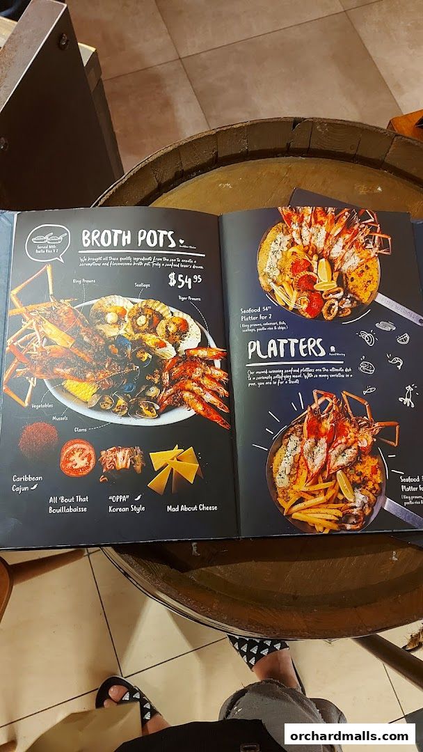 Menu page for Coast  Roast by Fish  Co. Paragon